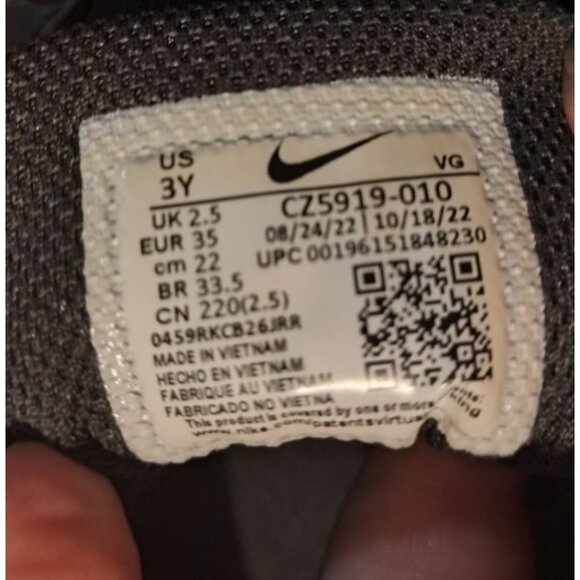 Nike Youth Hyperdiamond Softball Baseball Cleats Size 3Y Black-White - Picture 2 of 13